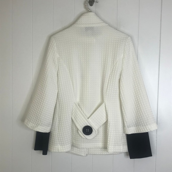 Joseph Ribkoff White and Black Blazer SZ 4 - Picture 5 of 8